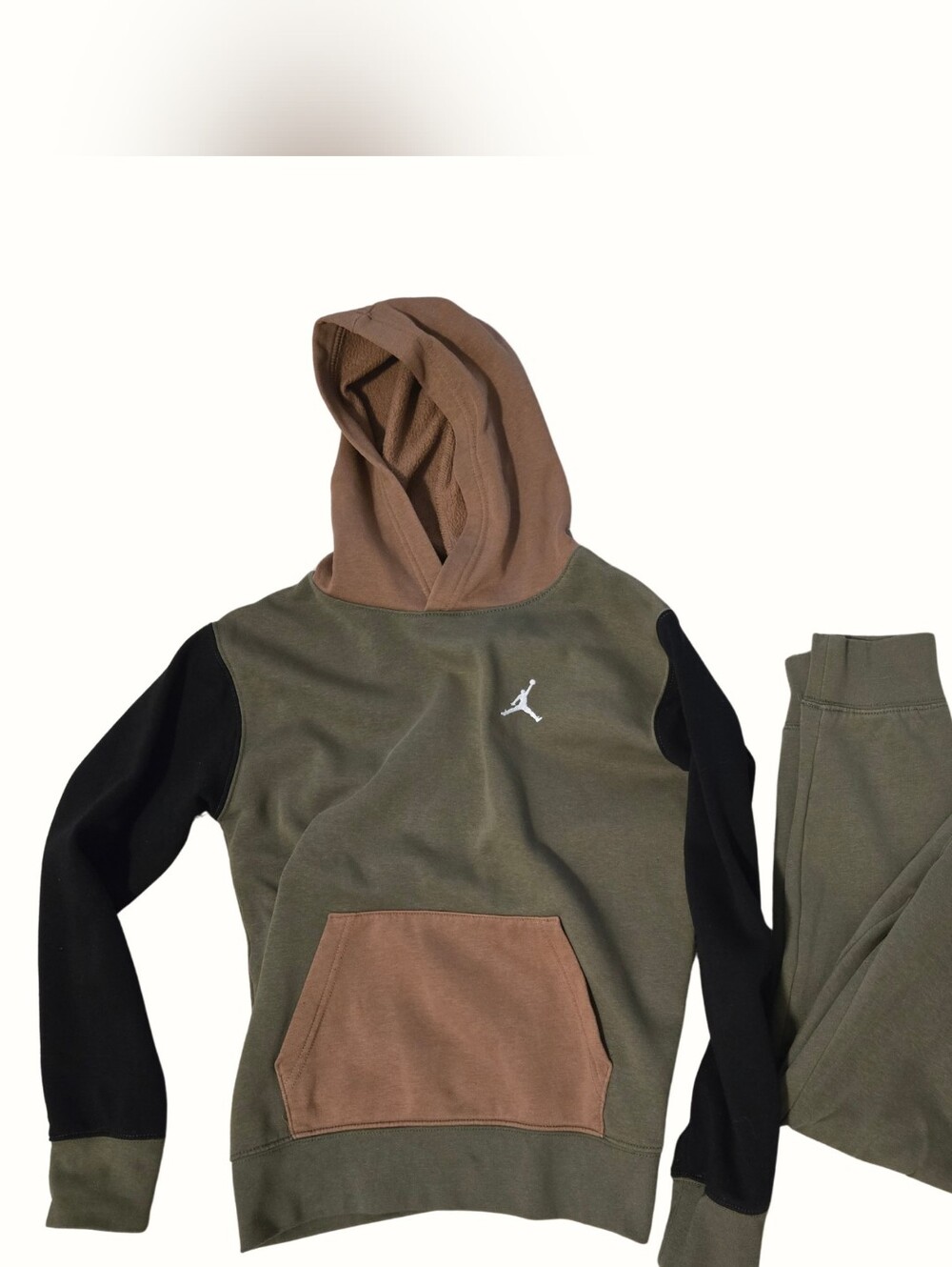 Jordan Olive, Brown & Black Colorblock Hoodie Set - Picture 1 of 1